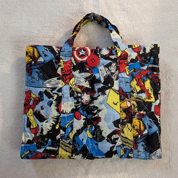 Other - Marvel Art Caddy, Spiderman, Iron Man, Thor- Handmade